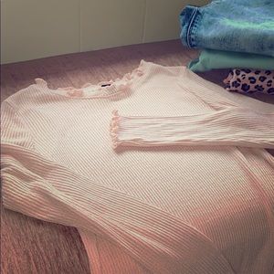 Light Pink Long-Sleeve Size M (7/8)